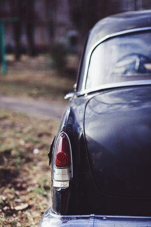 Back of vintage car. retro style. の写真素材