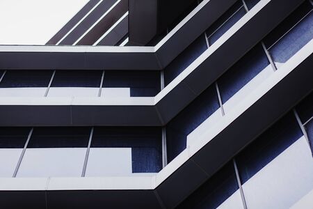 modern office building made of glass and metalの写真素材