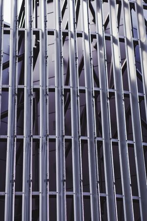 element of a metal structure of a modern buildingの写真素材