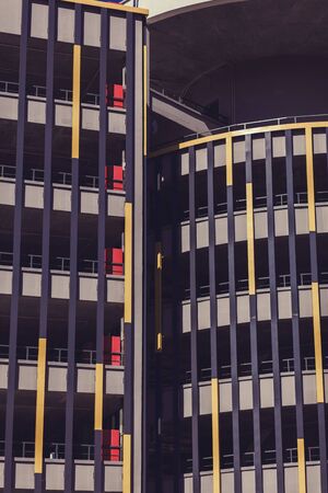 urban modern parking with metal elementsの写真素材