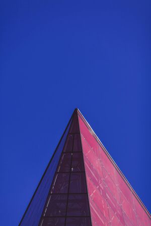 facade of a modern office building. geometric architectureの写真素材