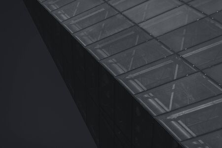 high glass office building. modern architecture of the metropolisの写真素材