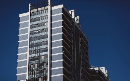 Modern apartment building exterior concept. Mortgageの写真素材