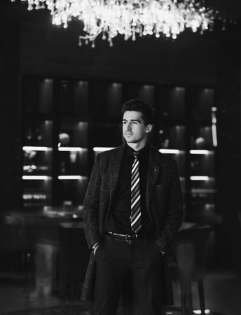 Successful male leader in an expensive suit. Young businessmanの写真素材