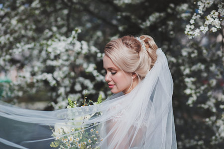 Minimalist interior of bathroom with green houseplantの写真素材
