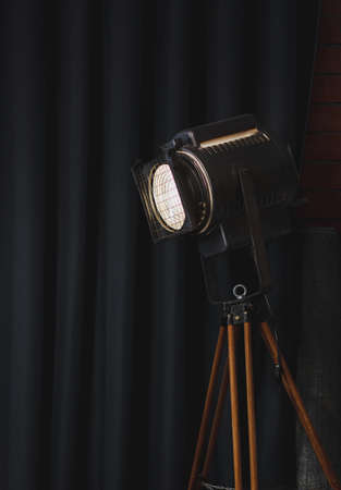 Classic interior of living room with table and mirrorの写真素材