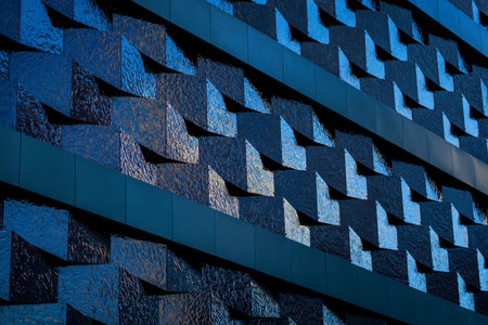 Abstract architectural pattern. Futuristic design building