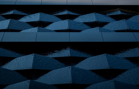 Abstract architectural pattern. Futuristic design building