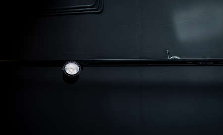 industrial black loft ceiling. lighting.の写真素材
