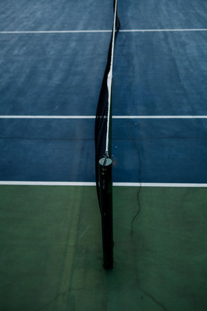 tennis court during sunset. sport conceptの写真素材