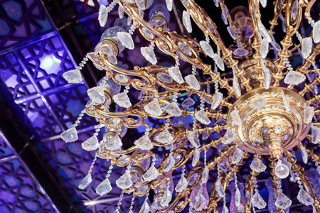 decorated Christmas tree. festive atmosphereの写真素材