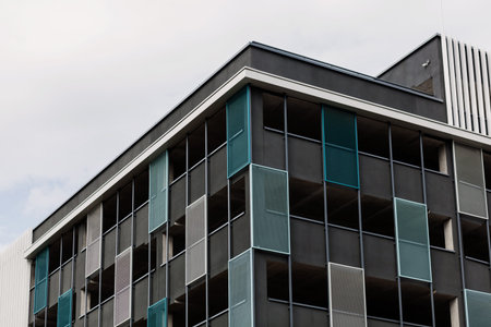Modern factory buildings. Industrial architecture