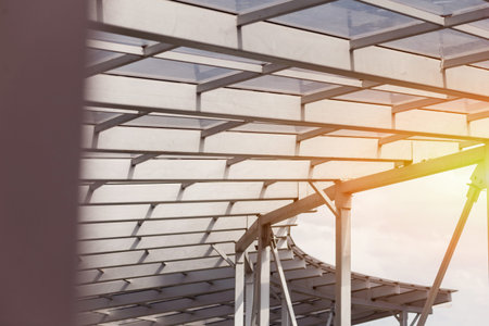 Industrial construction. building construction of metal steel