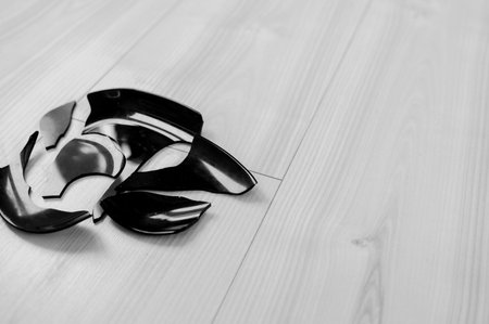 delicious chocolate dessert with cinnamon sticks on a plate. not healthy sweet foodの写真素材