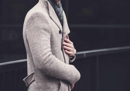 delicious breakfast with fried egg and rolled pancakes on a plateの写真素材