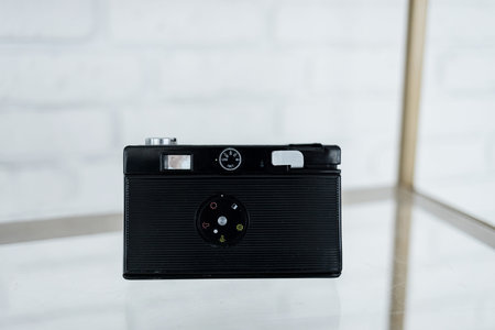 vintage camera. Retro camera with viewfinder