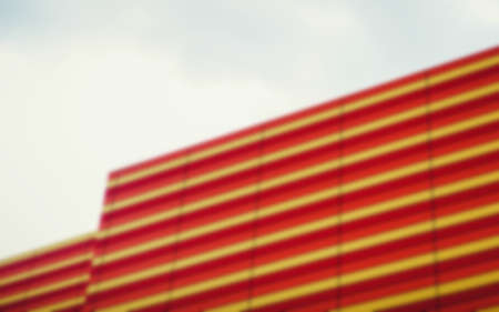 Abstract detail modern curved architecture with copy spaceの写真素材