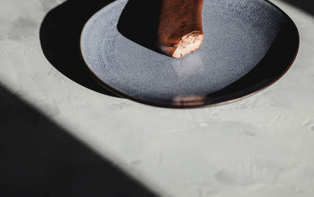 Hand of woman cleaning window in office. Cleaning Company worker workingの写真素材