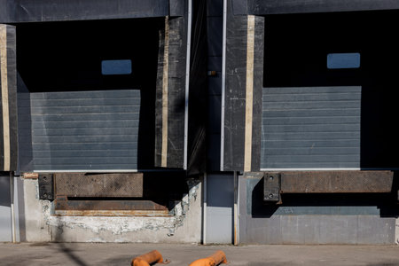Cafe terrace in small European city. flowers in a jar on the table of a street restaurantの写真素材