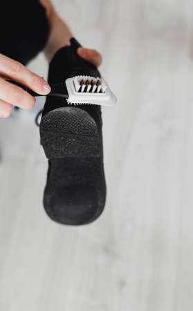 Cafe terrace in small European city. flowers in a jar on the table of a street restaurantの写真素材