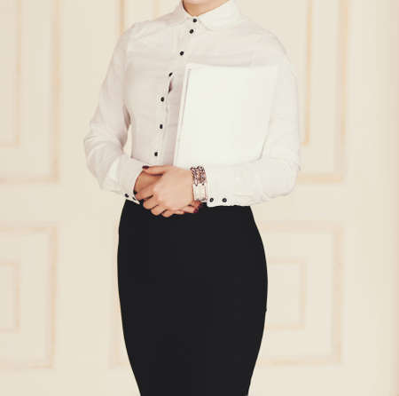 Portrait of a successful business woman in the officeの写真素材