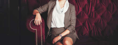 Portrait of a successful business woman in the officeの写真素材