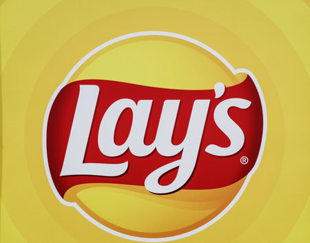 Minsk, Belarus, June 2022 - Logo Lay's Classic potato chips. american productのeditorial素材