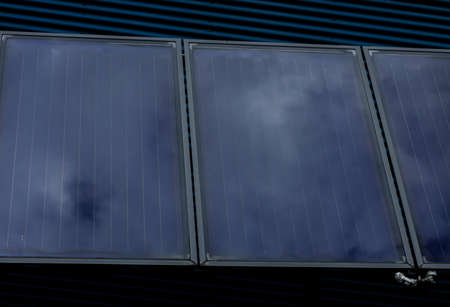 colorful aluminum panels. modern architectureの写真素材