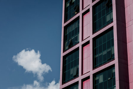 office architecture. modern commercial buildingsの写真素材