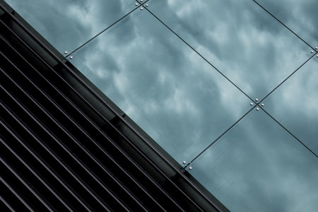 office architecture. modern commercial buildingsの写真素材