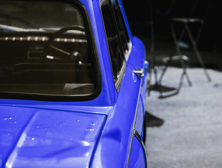 headlights of super car. sportcar. luxury carsの写真素材