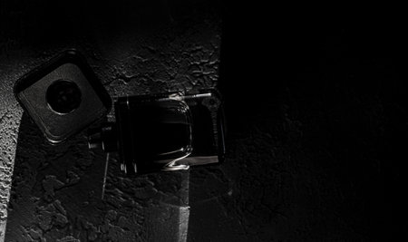 Black luxury perfume on dark background. men's cosmetics. fragranceの写真素材
