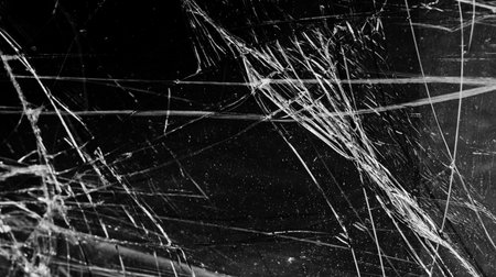 cracks on glass texture broken glass. background. broken windowsの写真素材