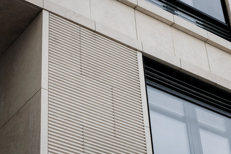fragment of modern architecture. facade office building