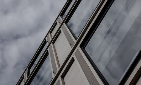 modern glass office architecture. modern building.の写真素材