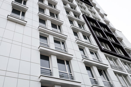 luxury apartment building. new european architecture