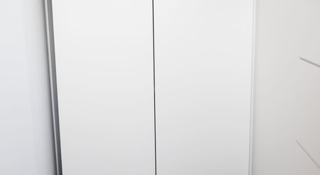 White empty classic kitchen. kitchen appliances.の写真素材