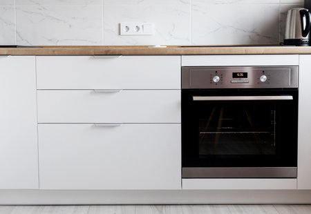 white Kitchen interior. home decorationの写真素材