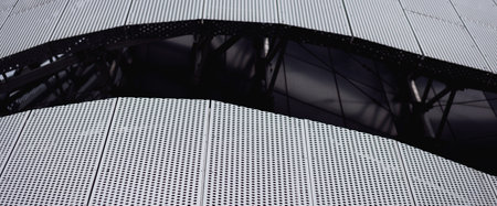 steel office building. modern business architecture. modern constructionの写真素材