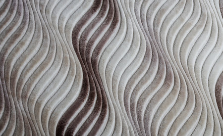 Background of luxury wave carpet texture. Art decorative concept for house, condominium or office.の写真素材