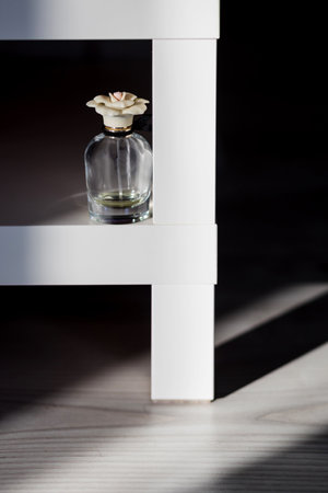 luxury spray. female fragrances. Perfume bottle beautyの写真素材