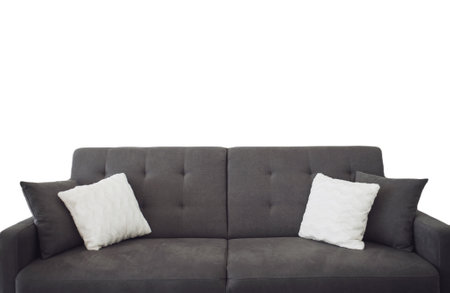 cozy classic sofa isolated on white background. interior designの写真素材