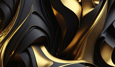 Abstract business background. Black and gold background. Generative AIの素材