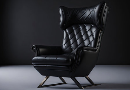 luxury royal armchair. elegance leather chair. antique furniture. Generative AIの素材