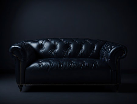 comfortable classic armchair. luxury leather sofa. Generative AIの素材