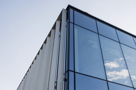 modern business center. office glass buildingの写真素材
