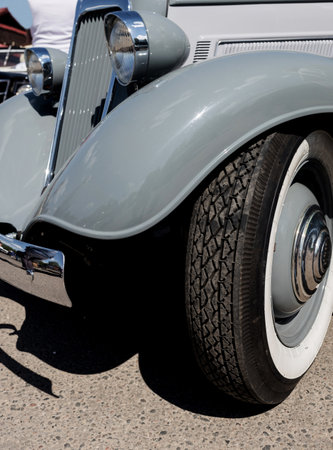 Elegant Vintage Retro Car. old school revival carの写真素材