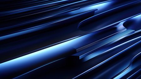 abstract modern blue background. geometric creative elements. Generative AIの素材