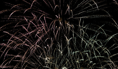 Abstract firework background. beautiful fireworks light on sky