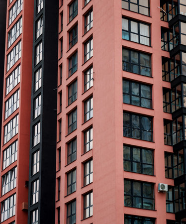 modern building exterior. residential architecture, condominium.の写真素材